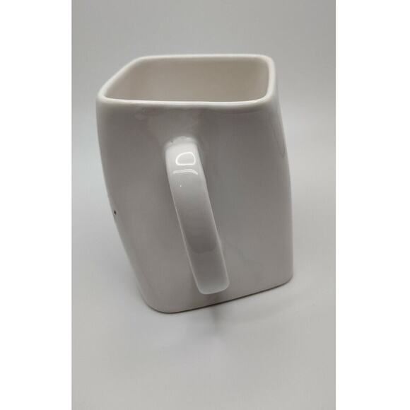 VTG 1992 Fly Fishing Cartoon Mug “The Results of Over Cast” Square Twist Ceramic - Picture 4 of 7